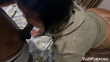 damn, this ebony bbw takes that big black cock deep in her fat ass