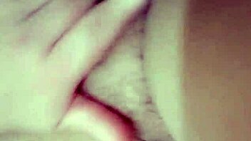 Chubby brunette uses dildo and vibrator for solo masturbation to orgasm in homemade video.