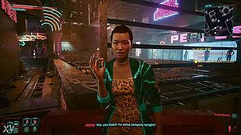cyberpunk 2077 features this hot prostitute in wild sex game action as a whore