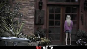 Pervy Guy Rough Fucks His Blonde Teen In Doggystyle Action