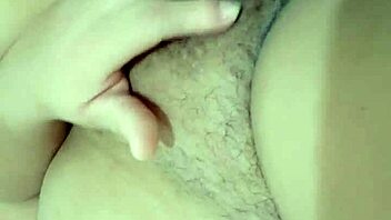 Chubby brunette uses dildo and vibrator for solo masturbation to orgasm in homemade video.