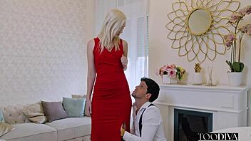 Hey, sex maniac nympho clair roose seduces her tailor for a shaved pussy cowgirl fuck session