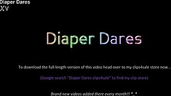 Jessica Morgan boldly dares to visit a pub outdoors while flashing in her public Pampers nappy back in May 2021.