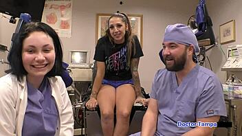 Hey, what's up with this yearly physical exam for patient Stefania Mafra in hospital gloves?