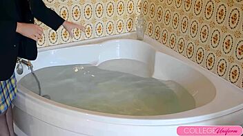 i jump in the bathtub fully dressed for splashy fun with sophia smith