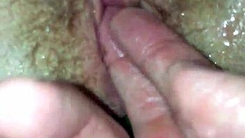 teen blonde inserts cucumber deep into her tight hole for wild solo fun