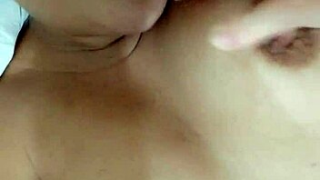 Chubby brunette uses dildo and vibrator for solo masturbation to orgasm in homemade video.