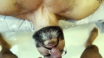 Muscular Black Bodybuilder Dominates With Monster Cock In Intense Interracial Blowjob