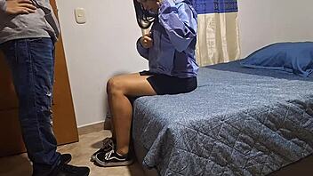 Met Strange Girl in Rain and Invited Home to Avoid Getting Wet: Bedroom Backstage Tits Panties Ass Thong Natural Tits Bed Latina Babe Tanned Amateurs Flashing Brazilian