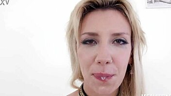 blonde sophia grace tests those black bulls in interracial double penetration, oh yeah anal action