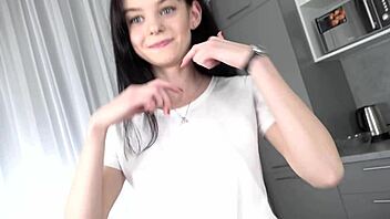 shy teen pure kitty takes first time anal fisting and gaping from master in classroom