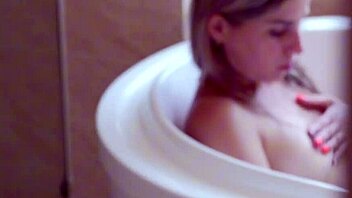 What if horny milf with big ass and small tits seduces guy by pool and swallows cum?