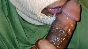 Masked girl gives super sloppy deep throat blowjob