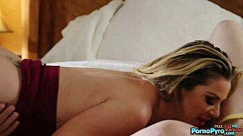 Blonde Couple Kayla Paige and Derrick Pierce Enjoy Licking and Doggystyle in 3some with Teen Nikki Sweet