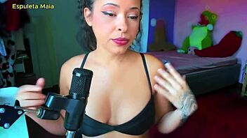 Morena gostosa guides your jerk off session with hot Maia