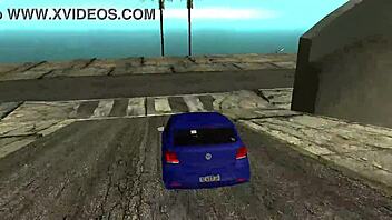 i feel so horny playing mta while my friend sucks me off in hardcore action