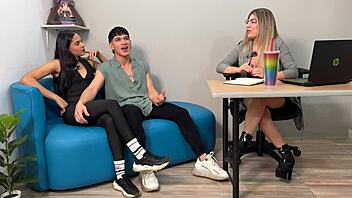 Shaira Boldly Teaches Colombian Couple Katha Dawson and Ray Dimarco Intense Threesome Fucking