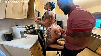 Latina quickie with BBC action 💦🍆