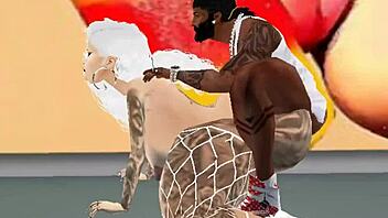 Oh yeah take it all horny slut Barbie City moans as ghetto pornstar agent's cock fills her tight holes deep