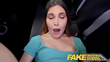 fake driving school cute miriam more blowjob and pov orgasm with teacher