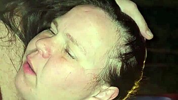 experienced milf performs deepthroat while playing with her tits during intimate sex