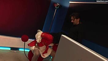 oh yes, fuck my shaved pussy hard, says beautiful black woman in lingerie to her interracial lover