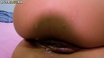 Blonde skinny teen with small tits gets drilled doggystyle and missionary by huge cock ending in facial cumshot while cuckold watches