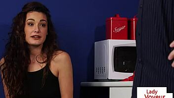 British office voyeur teases with dirty talk while encouraging sub to jerk in humiliating CFNM session