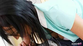 Black Hair Nurse Chantelle Fox Boldly Fucks Patient in Hospital Quickie