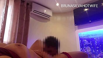 married brazilian woman gets exposed by her husband in amateur style with fake tits - brunasilvahot