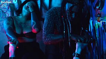 Bound for intense foot tickling and choking?