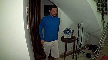 choking him with her big ass while spanking that macho guy's butt hard in homemade anal fun