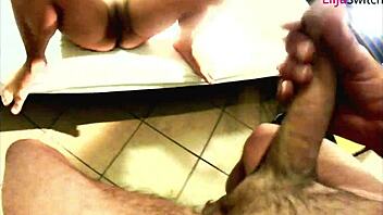 Ouch, ready for ball busting cum on my feet now?