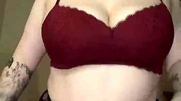 I feel so aroused doing striptease before intense BBC dildo fucking