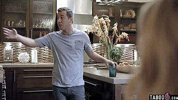 Petite babysitter fucks big cock on phone with boyfriend