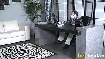 Milf Morgan Ray's shaved pussy takes a hard pounding from big cock.