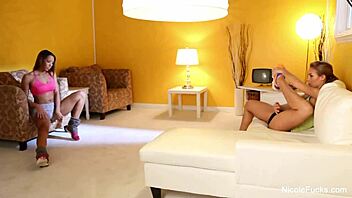 i uh watch nicole aniston fuck that hot brunette with big tits and pussy action