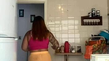 I feel so exposed washing the balcony in my bikini while husband catches me