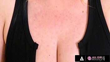 All Girl Massage - HORNY BUSTY MILF Lauren Phillips FUCKS with her CUTIE TEEN 18+ MASSEUSE in 69