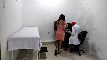 Hey, this perverted doctor jerks off after seeing that cute young patient!