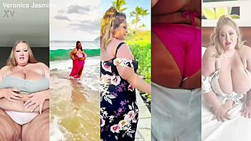 Curvy BBW MILF Teases With Massive Saggy Tits And Huge Nipples For St. Patty's Delight