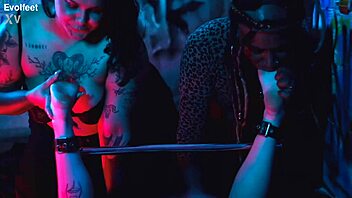 Bound for intense foot tickling and choking?