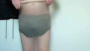 in this tale, chubby german carmen nylonjunge tries full-body nylon pantyhose for solo foot fetish fun