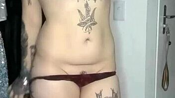 Videos leak from the gallery showing skinny guy with pierced nipples in quickie creampie action.