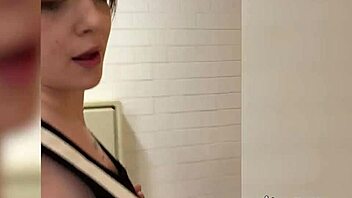 Hey, this Argentinian blonde with big tits is a real slut getting fucked at home after mall flashing