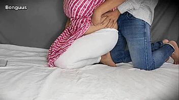 I felt so excited fucking with an older man for the first time, his domination in doggystyle making my wet hairy pussy drip with juicy creampie orgasm