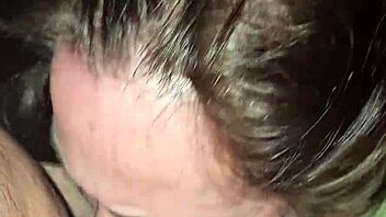 experienced milf performs deepthroat while playing with her tits during intimate sex