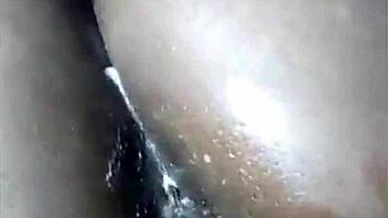 She casually fingered her ass until cum in homemade ebony video