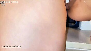 tu semen dripping slow down my legs with wet feet covered in cum