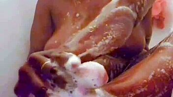 Ebony Mom Yuki-Senpai SNEAKS a THRILLING CLIMAX in the BATHTUB after her SHOWER, with EXTENDED preview on XVRED and FULL on XVCLUB by KURO YUKI EXPERIENCE.